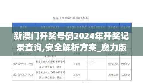 新澳门开奖号码2024年开奖记录查询,安全解析方案_魔力版MJR552.18