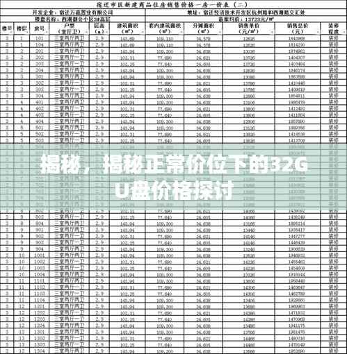 揭秘，揭秘正常价位下的32GU盘价格探讨
